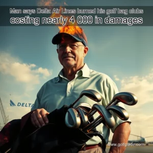 Read more about the article Man says Delta Air Lines burned his golf bag  clubs costing nearly 4  000 in damages