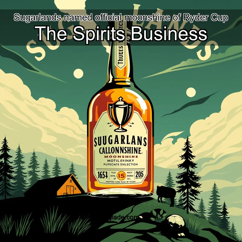 Artistic representation for Sugarlands named official moonshine of Ryder Cup The Spirits Business