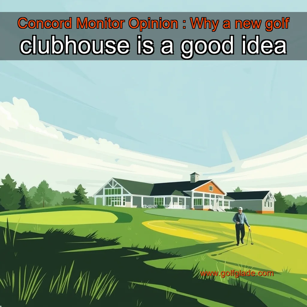 Artistic representation for Concord Monitor Opinion : Why a new golf clubhouse is a good idea