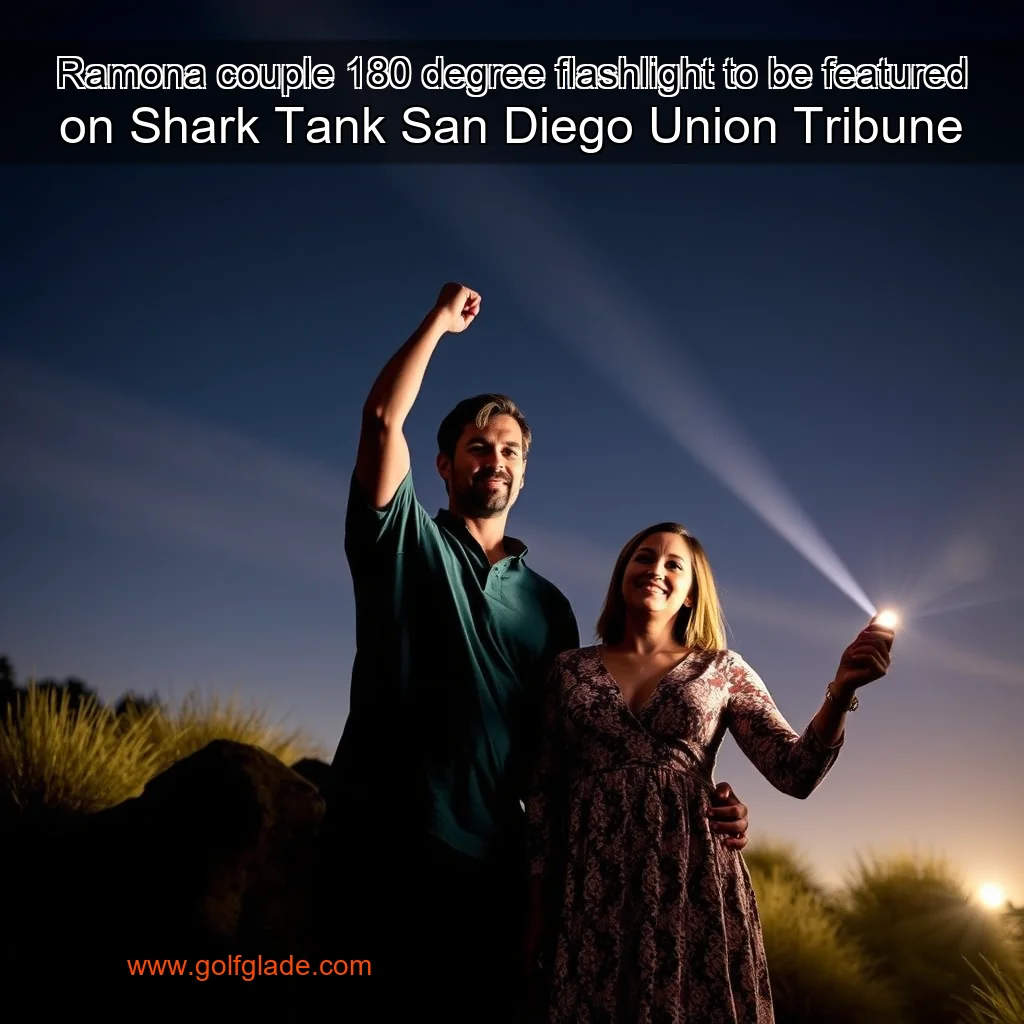 Artistic representation for Ramona couple 180 degree flashlight to be featured on Shark Tank San Diego Union Tribune