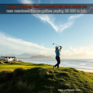 Read more about the article Trump Doonbeg resort records best ever month for new memberships as golfers paying 25  000 to join
