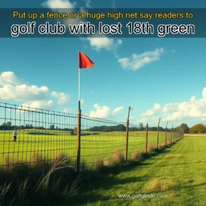 Read more about the article Put up a fence  or a huge high net say readers to golf club with lost 18th green