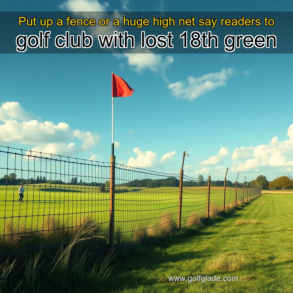 Read more about the article Put up a fence  or a huge high net say readers to golf club with lost 18th green