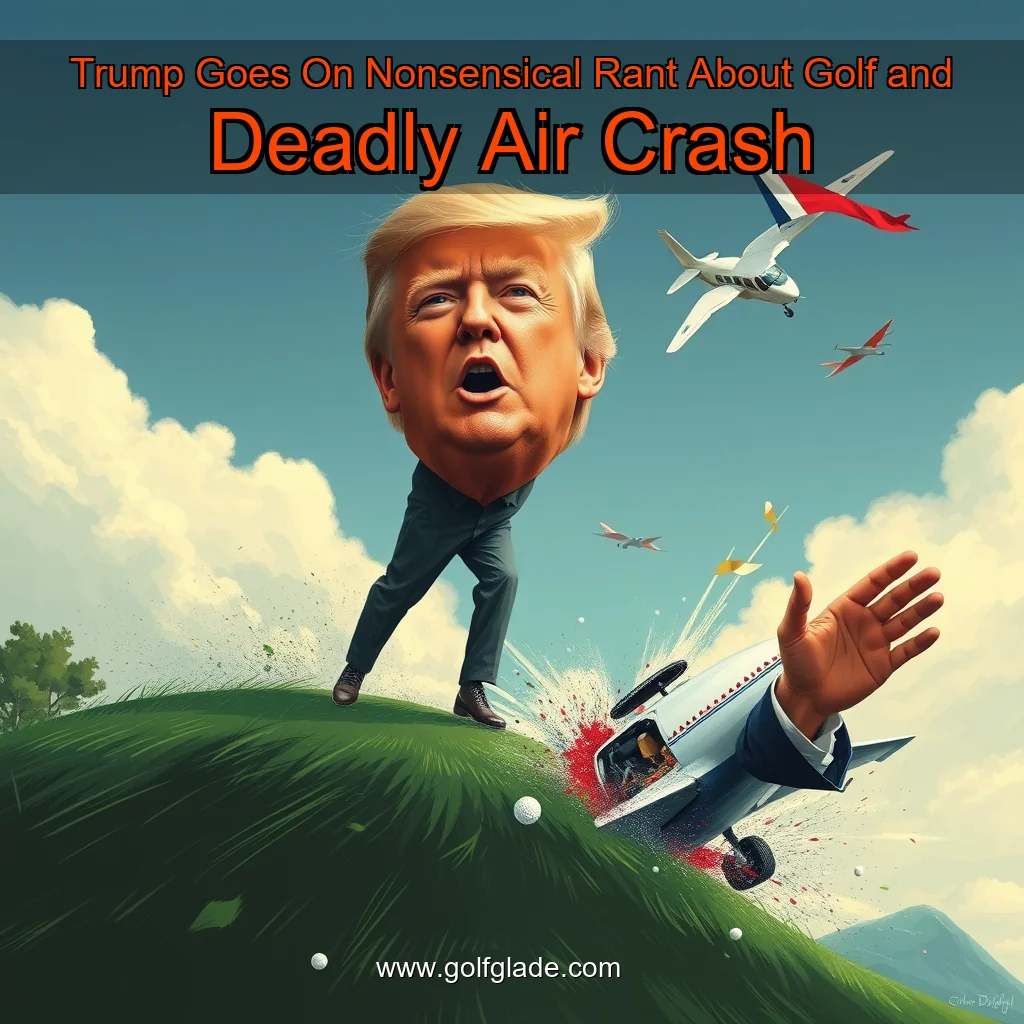 You are currently viewing Trump Goes On Nonsensical Rant About Golf and Deadly Air Crash
