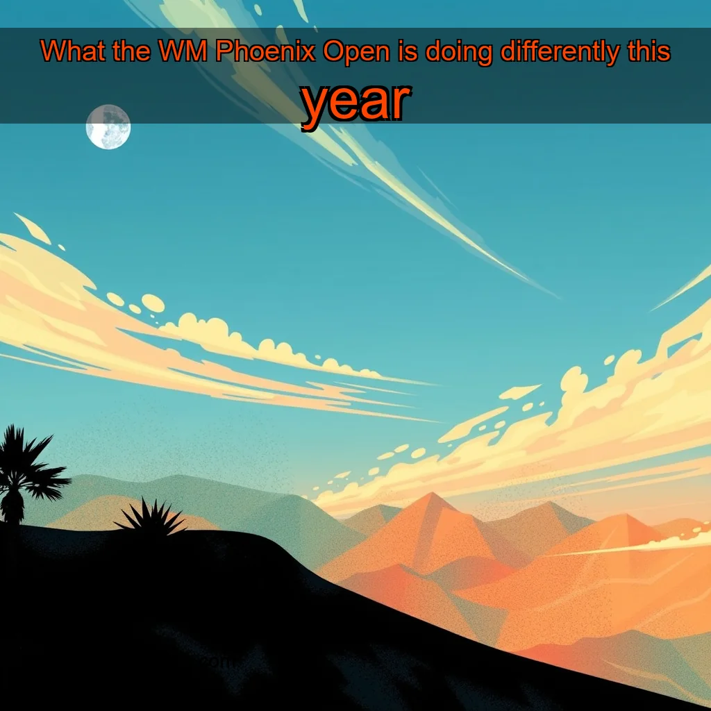 You are currently viewing What the WM Phoenix Open is doing differently this year