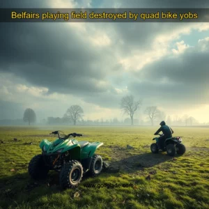 Read more about the article Belfairs playing field destroyed by quad bike yobs