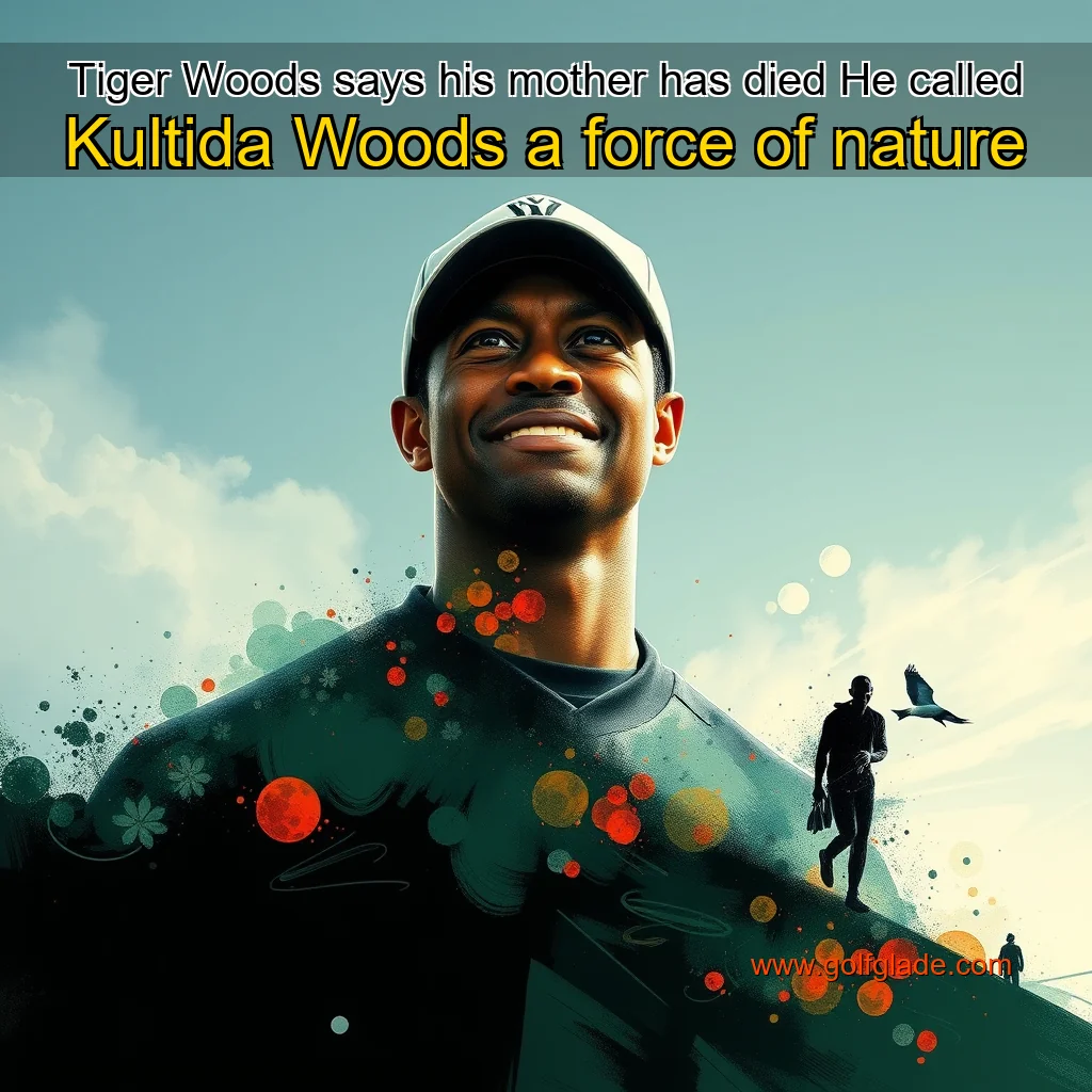 Artistic representation for Tiger Woods says his mother has died He called Kultida Woods a force of nature