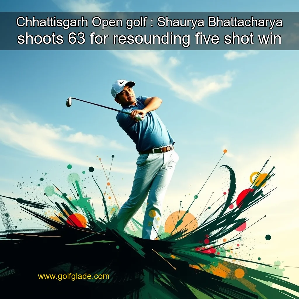 Read more about the article Chhattisgarh Open golf : Shaurya Bhattacharya shoots 63 for resounding five  shot win