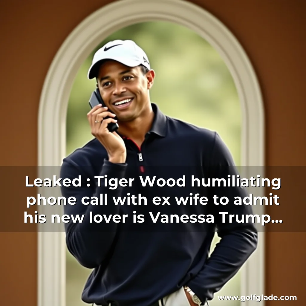 Read more about the article Leaked : Tiger Wood humiliating phone call with ex  wife to admit his new lover is Vanessa Trump  and her telling reaction