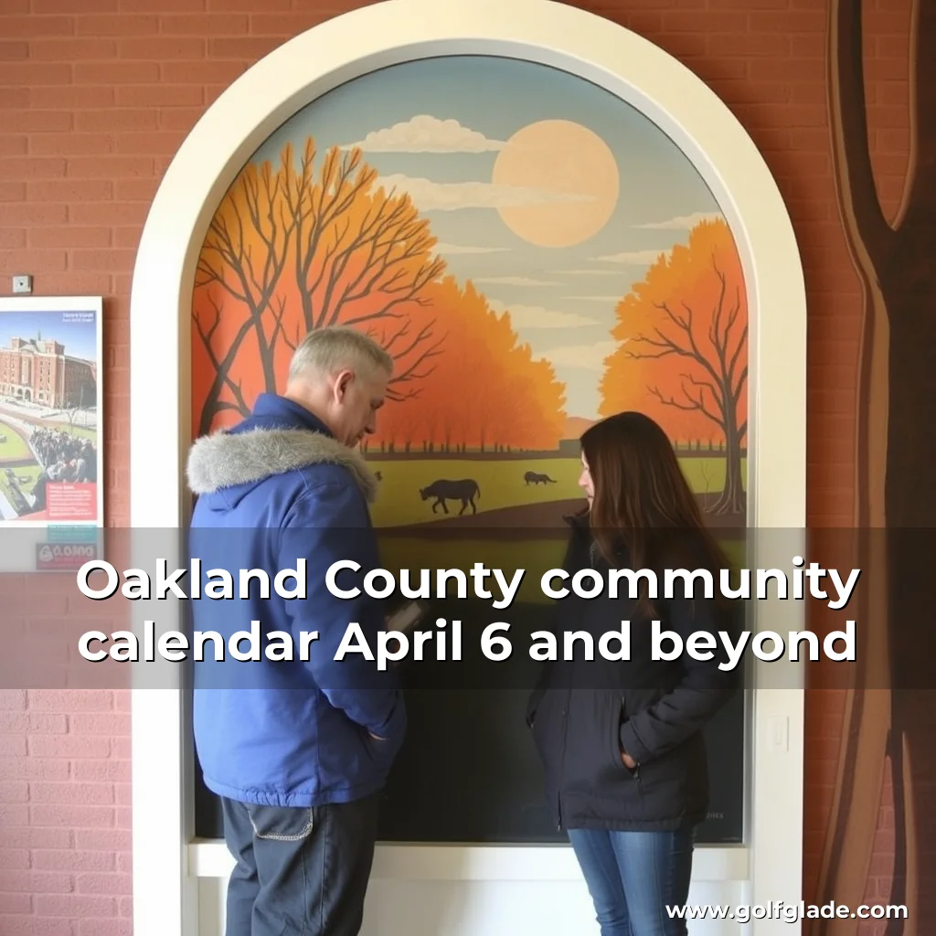 You are currently viewing Oakland County community calendar April 6 and beyond