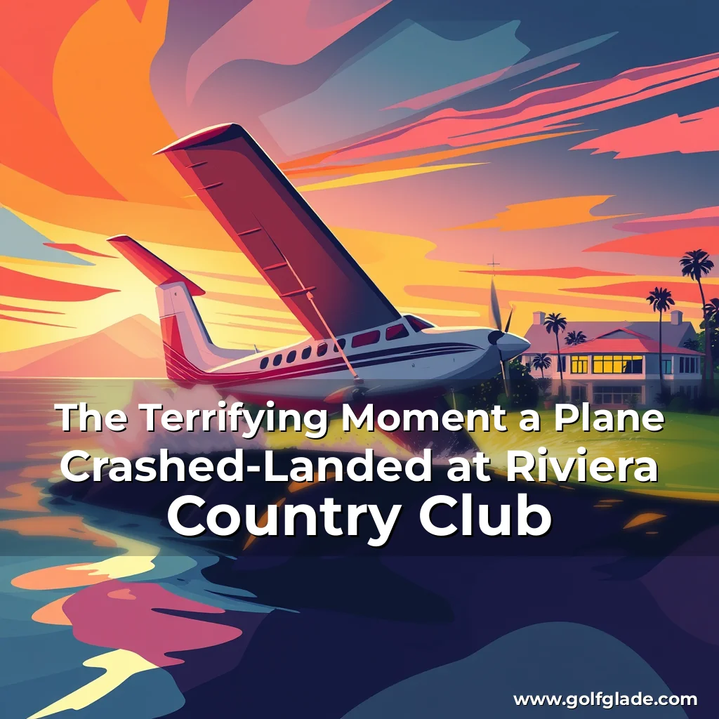 Read more about the article The Terrifying Moment a Plane Crashed-Landed at Riviera Country Club