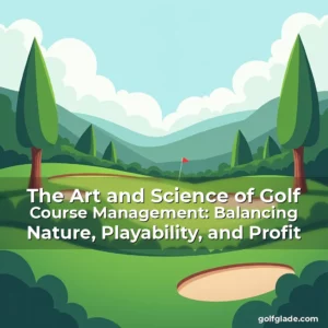 Artistic representation for The Art and Science of Golf Course Management: Balancing Nature, Playability, and Profit